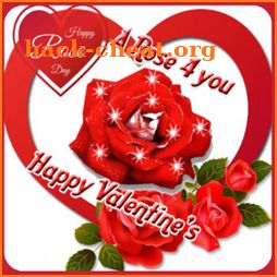 Valentine Rose Day Love Emoji Stickers icon