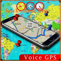 Voice GPS Driving Direction Speedometer Street Map icon