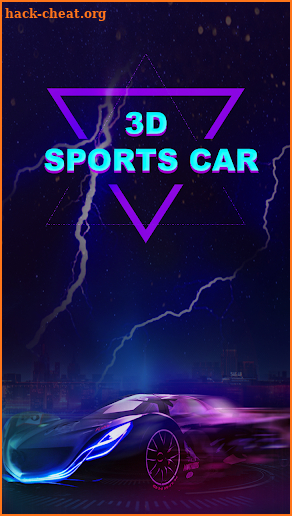 3D Neon Sports Car Theme screenshot