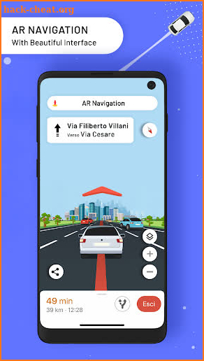 AR GPS Navigation Maps App & Route Planner 2021 screenshot