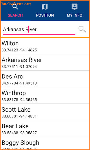 Arkansas River GPS Charts screenshot