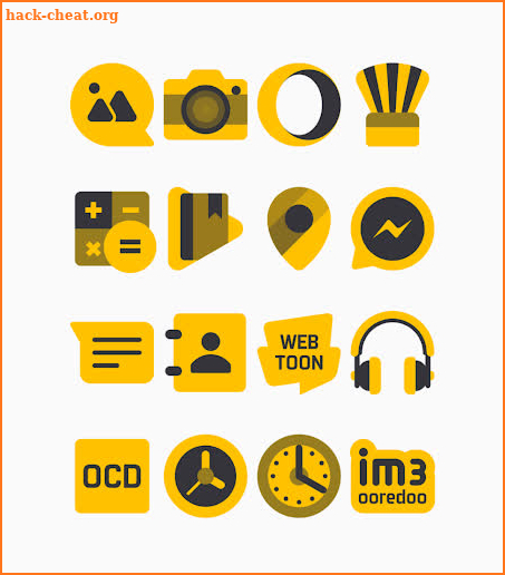 Black Yellow - Icon Pack screenshot
