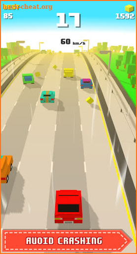 Blocky Racing - Traffic Racer screenshot