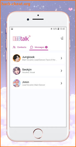 BTS Chat! Messenger (simulator) screenshot