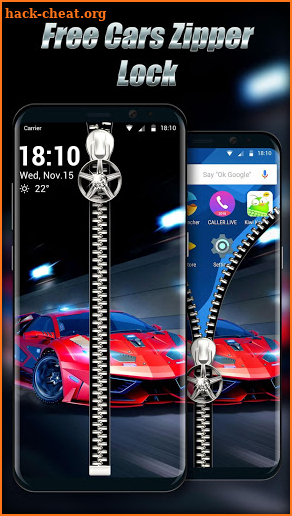 Car & zipper lock screen for you screenshot