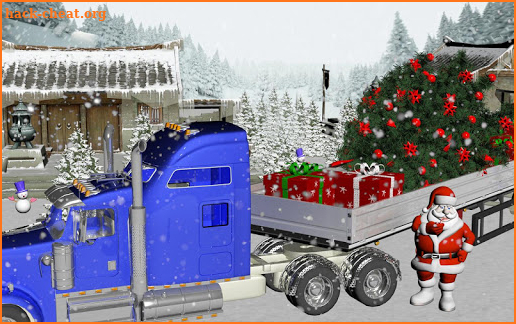 Christmas Tree Transport Truck:Santa Gift Delivery screenshot