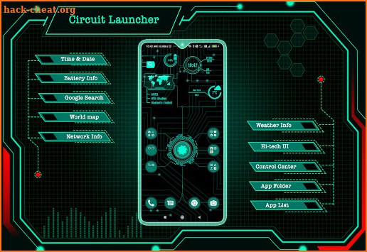 Circuit Launcher 2021 App lock, Hitech Wallpaper screenshot