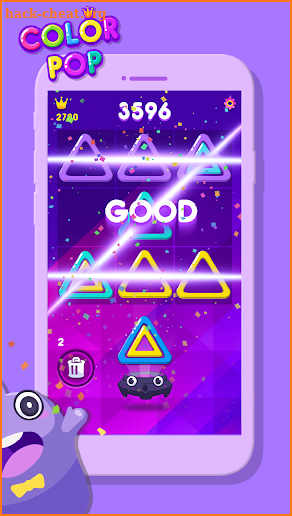 Color Pop-match 3 triangles screenshot