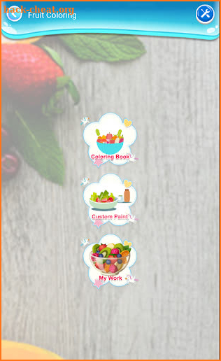 coloring fruit and food screenshot