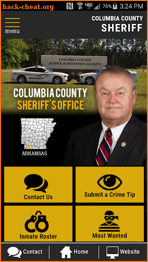 Columbia County AR Sheriffs Office screenshot