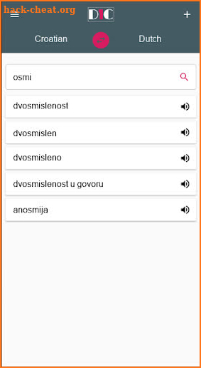 Croatian - Dutch Dictionary (Dic1) screenshot
