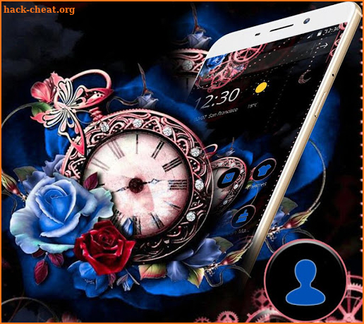 Dark Retro Rose Watch Theme screenshot