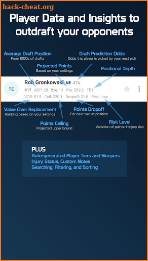 Draft Punk - Fantasy Football Drafting Companion screenshot