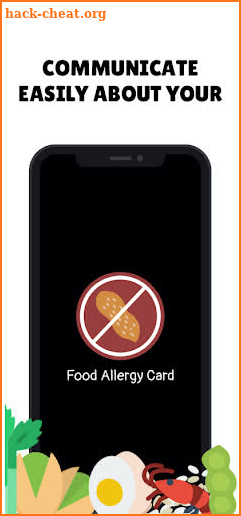 Food Allergy Card screenshot