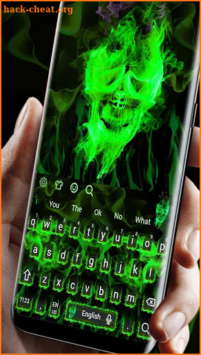 Green Skull Keyboard screenshot