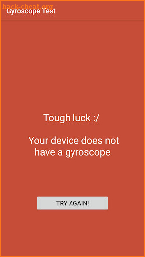 Gyroscope Test screenshot
