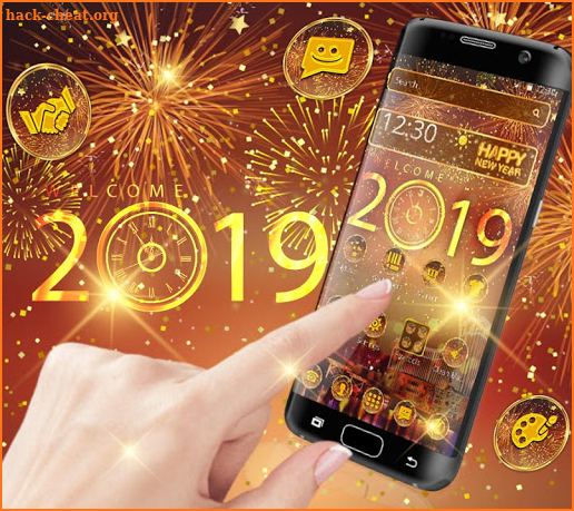 Happy New year 2019 theme screenshot