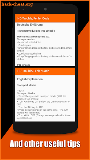 HD Trouble Code Detection DTC Harley Davidson screenshot