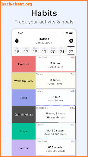 HelloHabit - Habit Tracker screenshot