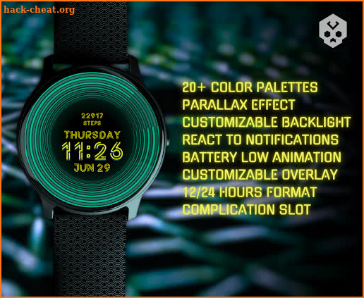 Infinity Parallax Watch Face screenshot