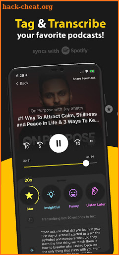 Listener: Podcasts with Tags & Text screenshot