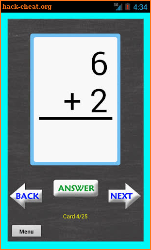 Math Addition Flash Cards screenshot