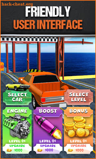 Mega Stunt Ramp Car Crasher Jumping Free Game 2021 screenshot