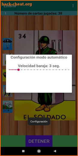 Mexican lottery deck screenshot