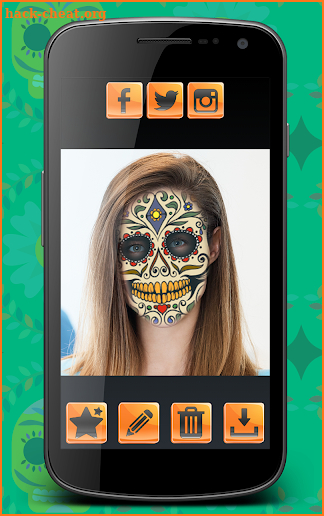 Mexican Sugar Skull Makeup screenshot