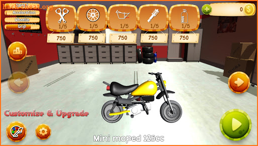 Motorcycle drag racing edition screenshot