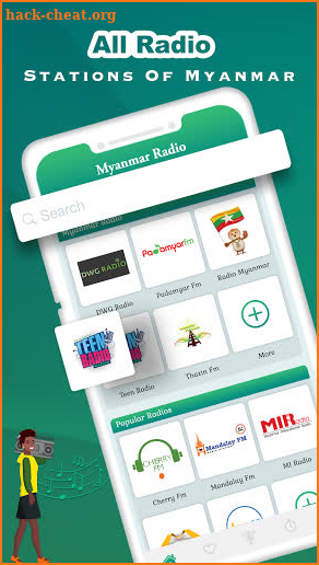 Myanmar Radio : FM Music Player Radio Stations screenshot