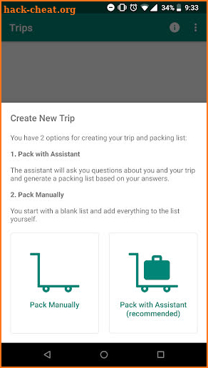 Packing List: Travel Planner and Luggage Checklist screenshot