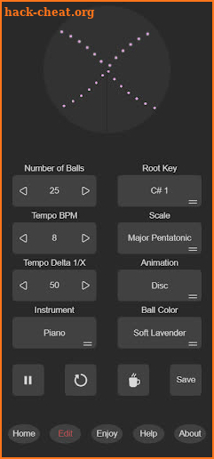 Pendulum Music Pro screenshot