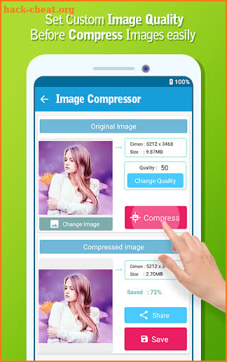 Photo Compressor, Picture & Image Resizer screenshot