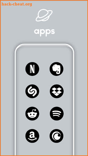 Pixel Black UI - Icon Pack screenshot