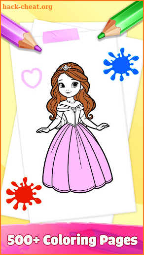 Princess Girl Coloring Games screenshot