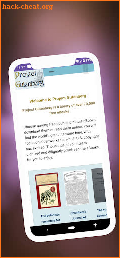 Project Gutenberg Ebooks screenshot