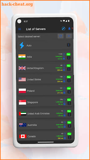 QGOLF VPN screenshot
