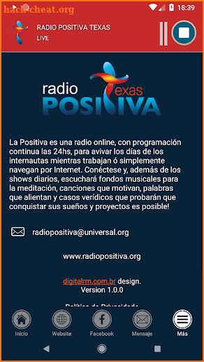Radio Positiva Texas screenshot