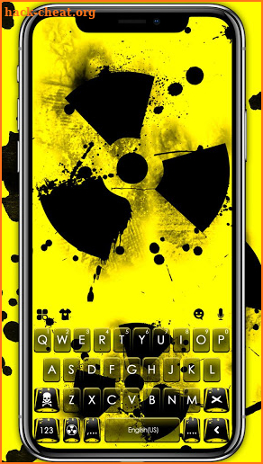 Radioactive Warning Sign Keyboard Theme screenshot