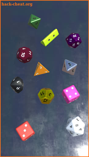Random Dice 3D - dice roller for board games (RPG) screenshot