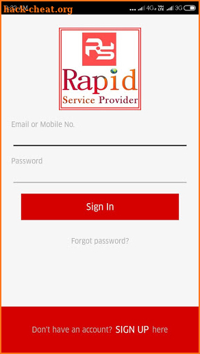 Rapid Service Provider screenshot
