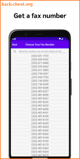 Send & Receive Fax Number screenshot