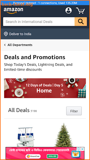 Shop on Amazon screenshot