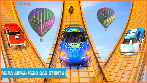 Superhero GT Car Racing: Mega Ramp Stunts Games screenshot