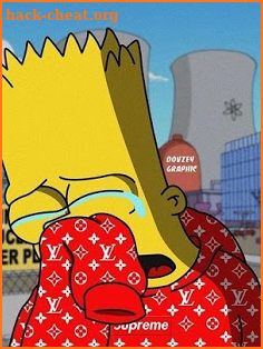 Supreme X Bart Simpson Wallpaper HD screenshot
