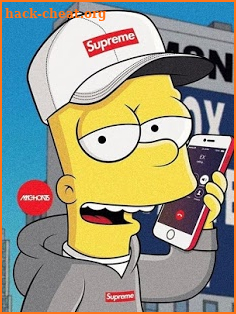 Supreme X Bart Simpson Wallpaper HD screenshot