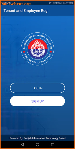 Tenant & Employee Registration Mobile App screenshot
