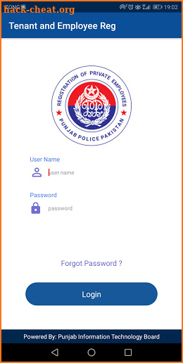 Tenant & Employee Registration Mobile App screenshot