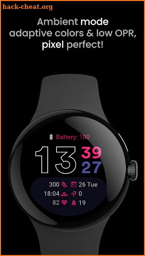 TimeMode: Wear OS watch face screenshot
